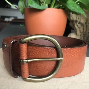 Italian Leather Ralph Lauren Brown Pants Belt